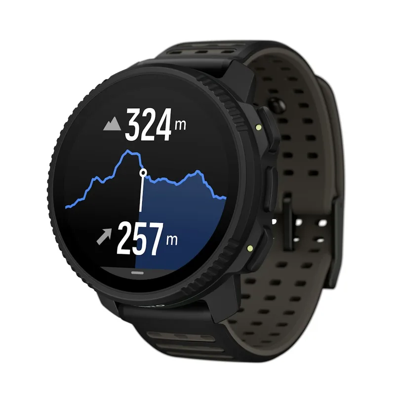 Suunto Vertical 2 äventyrsklocka i svart stål med AMOLED-skärm